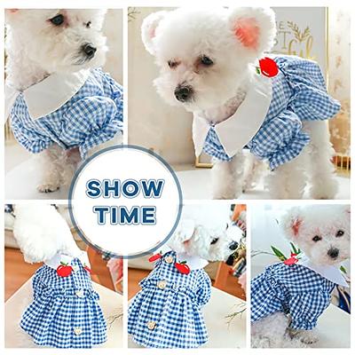  5 Pieces Dog Dresses for Small Dogs Girls Floral