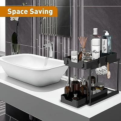 Libeder Under Sink Organizers and Storage,2 Tier Sliding Bathroom Cabinet  Organizer with Hooks& Cup,Under Sink Storage Shelf with Pull Out Drawer for  Kitchen,Bathroom,Restroom - Yahoo Shopping