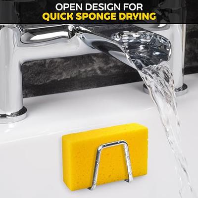 NADOBA Sink Sponge Holder for Kitchen - Stainless Steel Sponge