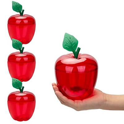 Leinuosen 160 Pack Christmas Red Apple Container 2 Inch Mini Apple