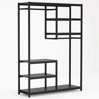 Tribesigns White + Black Steel Clothing Rack