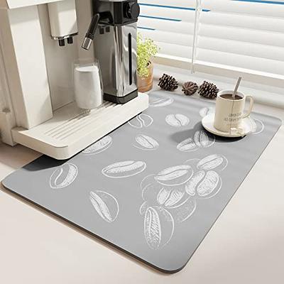 Coffee Mat Coffee Bar Accessories Absorbent Dish Drying Mat - Temu