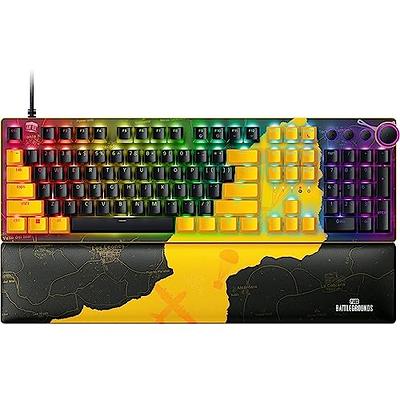  Razer Huntsman V2 Optical Gaming Keyboard: Fastest Linear  Optical Switches Gen-2 w/ Sound Dampeners & 8000Hz Polling Rate -  Doubleshot PBT Keycaps - Dedicated Media Keys & Dial - Ergonomic Wrist