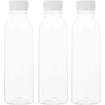 Aozita [ 8 Pack ] 16 oz Glass Juicing Bottles W Airtight Lids & 2 Straws & 2 Lids W Hole - Reusable Drinking Jars, Travel Water Cups