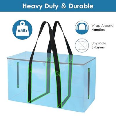 Vieshful 3 Pack Underbed Storage Bags 75L Foldable Clothes Bag Large  Capacity Storage Containers with Clear Window Reinforced Handles Zippered