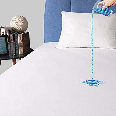 TASTELIFE Queen Size 100% Waterproof Mattress Protector Cotton Terry Top  Cover, Fitted 8-21 Deep Pocket Pad Cover Vinyl Free Washable, Breathable  