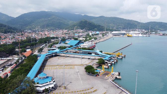 FOTO Ada Larangan Mudik Pelabuhan Merak Hanya untuk 