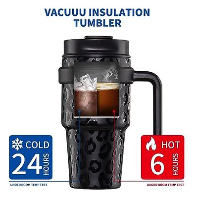 CIVAGO Travel Coffee Mug with Handle, 20 oz Insulated Tumbler with Lid and  Straw, Stainless Steel Double Wall Vacuum Coffee tumbler, Thermal Coffee  Cup, Army Green - Yahoo Shopping