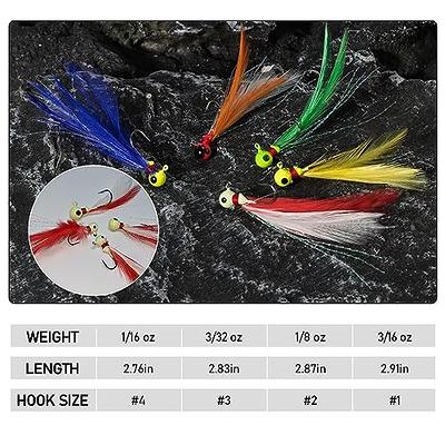 1/8 - 1/4 Oz Round Head Live Bait Jigs