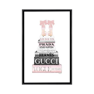 iCanvas Tall Pink And Silver With Bow Shoes, by Amanda Greenwood Framed -  Yahoo Shopping