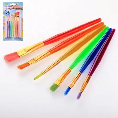 anezus 10Pcs Paint Brushes for Kids, Kids Paint Brushes Toddler Large  Chubby Paint Brushes Round and Flat Preschool Paint Brushes for Washable  Paint