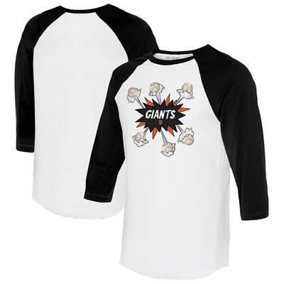 Men's Stitches Black San Francisco Giants Button-Down Raglan Fashion Jersey Size: Medium