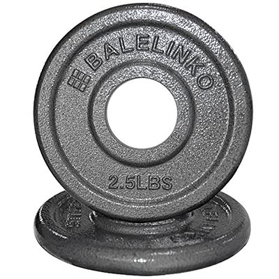 BalanceFrom Tri-Grip Cast Iron Plate Weight Plate for Strength Training,  Weightlifting and Crossfit, 1-Inch, 2.5lbs Single 