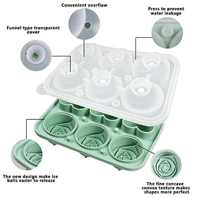 Silicone Ice Molds Fun Shapes Set, Heart Rose Ice Cube Mold, Small Round  Ice Cube Tray, Makes 22 Sphere & 3 Heart 3 Rose Shape Ice Balls for  Chilling