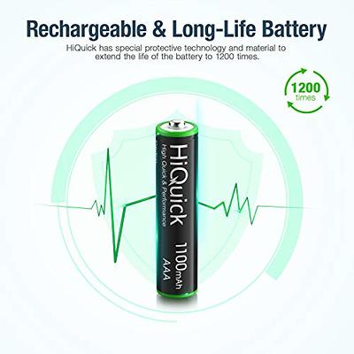 EBL Piles Rechargeables AAA 1100 mAh Ni-MH - Pack de 8