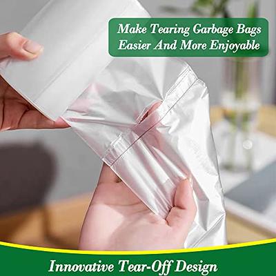 Clear Trash Bag UnScented Small Garbage Bags for Bathroom Can Liner Durable