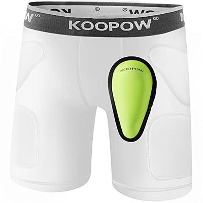 KOOPOW Youth Boys Padded Sliding Shorts Slider Pads with Soft Protective  Athletic Cup for Baseball, Football, Lacrosse (Large, White) - Yahoo  Shopping