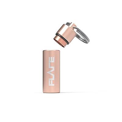 Flare Audio Capsule Silver - Tough Lightweight Aluminium, Water-Proof,  Keychain