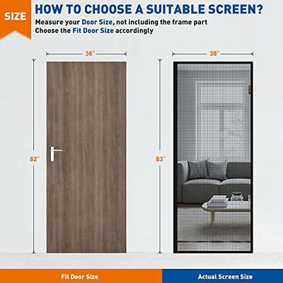 36x82 magnetic screen door, magic mesh screen door, magnetic screen door, 36-inch screen door, folding screen door