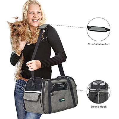 Soft-Sided Kennel Pet Carrier for Small Dogs, Cats, Puppy, Airline Approved  Cat Carriers Dog Carrier Collapsible, Travel Handbag & Car Seat