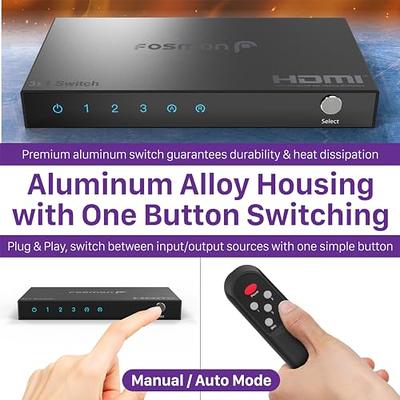 High-End 3-Port 8K/60Hz HDMI Switch (3x1 HDMI 2.1 Switch)