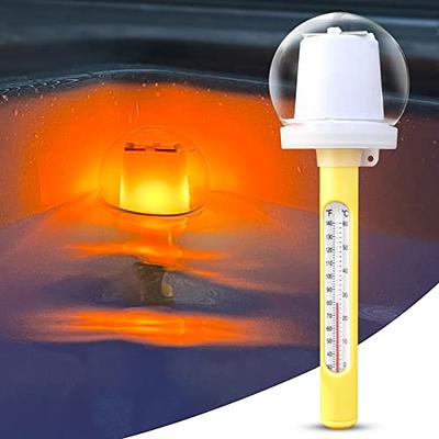 LanBlu Floating Pool Thermometer, Solar Flame Water Temperature