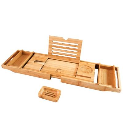 Bathtub Tray Extendable Bathroom Bathtub Tray Shower Caddy Bamboo