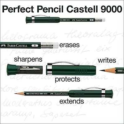  Faber-Castell Perfect Pencil Castell 9000 in Gift Box - #2  Pencil with Built-in Pencil Sharpener and Extender : Mechanical Pencils :  Office Products