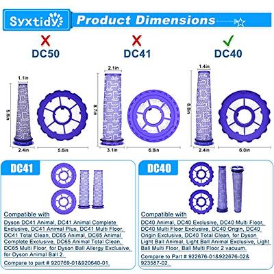 Anicell V8 Filter Replacement for Dyson V8 Animal V8 Absolute V8 Motorhead  Origin SV10 V7 Animal V7 Fluffy Cordless Stick Vacuum, 2 HEPA Post