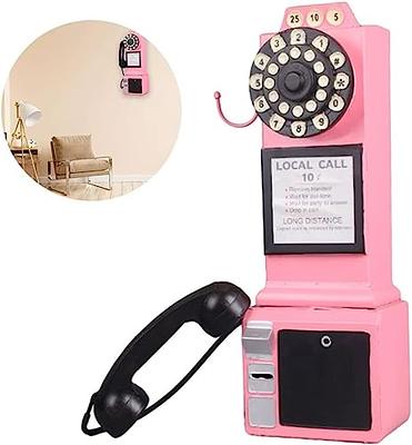 Corded Retro Phone, TelPal Red 80's Classic Telephone/Landline Phone/Wired  Antique Telephone for Home/Office/Hotel