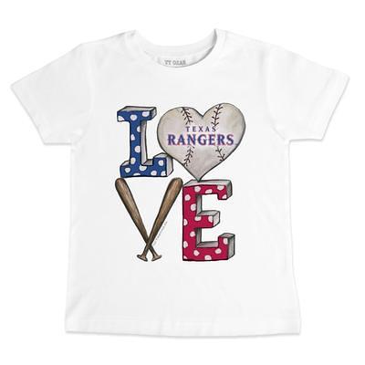 Infant Tiny Turnip White Texas Rangers Baseball Love T-Shirt - Yahoo  Shopping