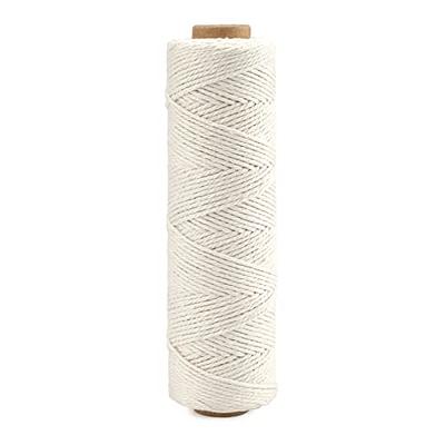 Cotton String for Crafts, Jute Butchers and Bakers Twine (500 Feet, 2 Pack)