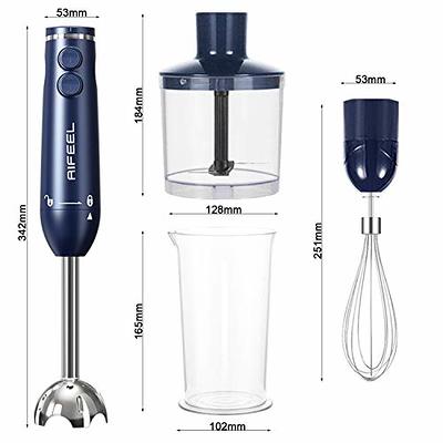 Rae Dunn Immersion Hand Blender- Handheld Immersion Blender with