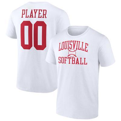 Men's Fanatics Branded White Louisville Cardinals Football Pick-A-Player NIL Gameday Tradition T-Shirt