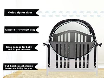 ZXPLO Safety Crib Tent to Keep Baby in Pop up Mosquito Net Netting Canopy Mesh  Cover for Toddler - Black - Yahoo Shopping