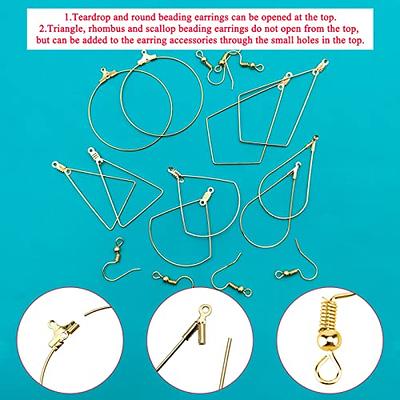 80pcs Earring Making Kit, Includes Beading Hoop, Finding Hoop