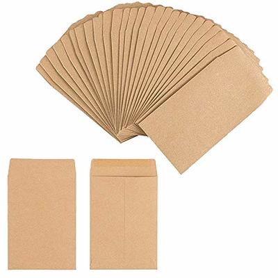 100pcs Seed Packets Envelopes - Seed Storage Envelopes - Vegetable Seeds  Saving Envelopes - Self Sealing Kraft Envelopes for Seed Organizer - 3.1 X