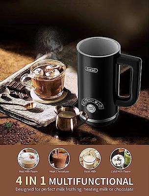 Automatic Milk Frother Electric Milk Steamer Hot And Cold Foam Maker  Heating Milk Warmer For Coffee Latte Cappuccinos Chocolate