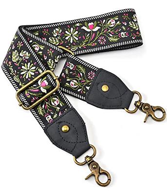 Purse Strap, 2Wide Full Grain Cowhide Shoulder Strap Adjustable  Replacement,Jacquard Embroidery Multi-pattern Crossbody Bag Straps for  Handbag,Crossbody Bags(Pearl white) - Yahoo Shopping