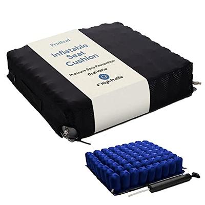 Inflatable Waffle Cushion for Pressure Sores, Inflatable Air Seat Cushion  for Pressure Relief, Pressure Ulcer Cushion for Chair & Wheelchair Pressure  Sores, Dark Blue 