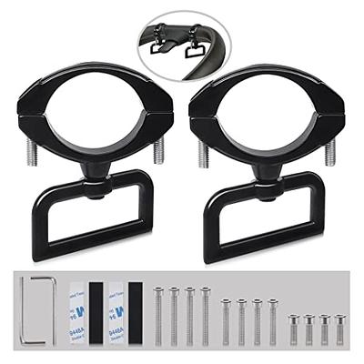 2 Pcs Stroller Hooks for Hanging, Portable Leather Style Stroller