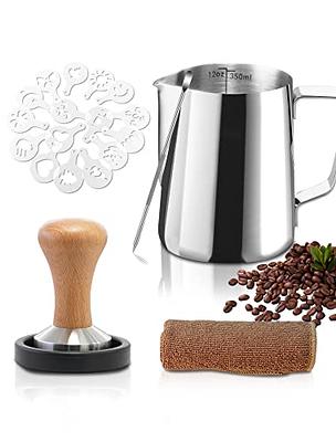 350ml Stainless Steel Milk Frothing Pitcher with Latte Art Pen