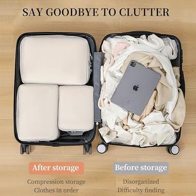 ANYLION Compression Packing Cubes, 6 Set Waterproof Compression Packing  Cubes for Carry on Suitcase, Luggage Organizers Packing Cubes Set for Travel  Essentials, Blue - Yahoo Shopping