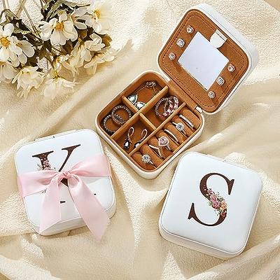  Yogeaw Travel Jewelry Case Small Jewelry Box Organizer