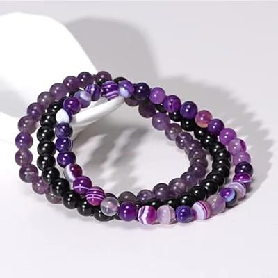 8mm Energy Bead Bracelet L Stone Bracelets L Crystal Bracelets L