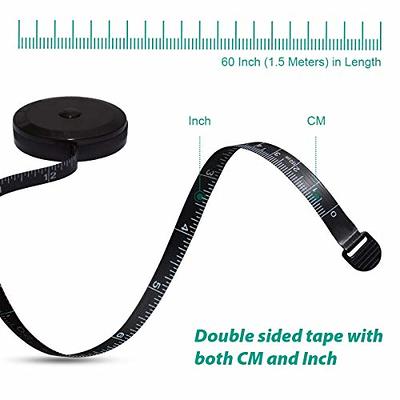 Soft Tape Measure, Body Measuring Tape Flexible Vinyl Ruler for Sewing  Tailor Cloth Medical Pocket Measurement 60 Inch/ 150 cm (2-Pack White and