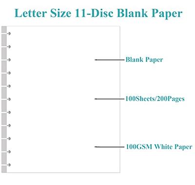 A6 Blank Refill Paper, 100 Sheets/200 Pages Loose Leaf Paper for Filofax  Personal Binders, 6 Holes Punched, 100gsm Blank White Pages, 3.75'' x  6.75'' - Yahoo Shopping