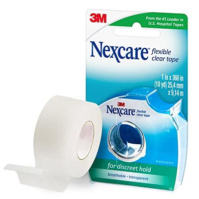 Nexcare Flexible Clear Tape, Waterproof Transparent Medical Tape, Secures  Dressings and Catheter Tubing - 1 In x 10 Yds, 1 Roll of Tape - Yahoo  Shopping