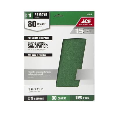 Black+Decker Mouse 5-1/4 in. L X 3-3/4 in. W 80/120/220 Grit Aluminum Oxide  Sandpaper 5 pk - Ace Hardware