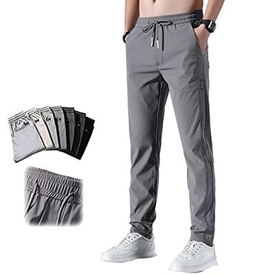  Alleson Athletic mens Capri Casual Pants, Grey, Small